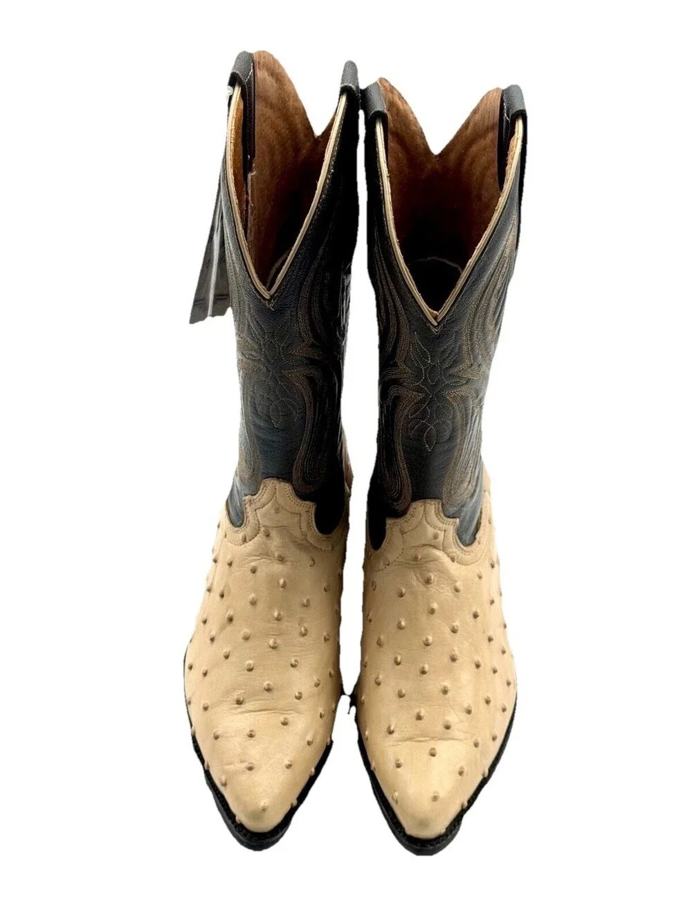NEW Rodeo Bravo Mens 7 Exotic Ostrich Western Boots Free Shipping MSRP 499